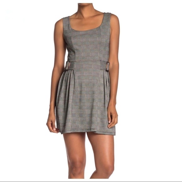 NWT Bailey Blue Plaid Houndstooth Academia Dress L - Picture 3 of 11